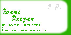 noemi patzer business card